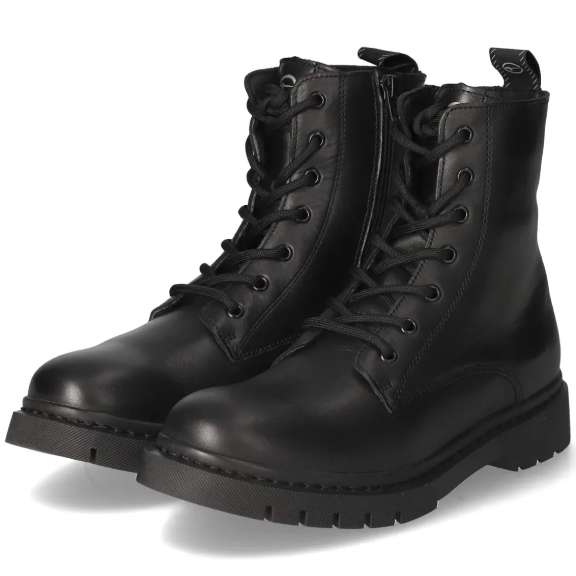 Schnürstiefeletten - black