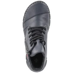 Schnürstiefeletten - blau