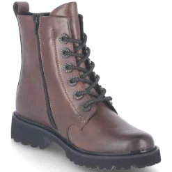 Schnürstiefeletten - braun