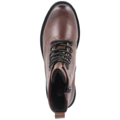 Schnürstiefeletten - braun