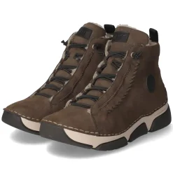 Schnürstiefeletten - braun