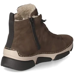 Schnürstiefeletten - braun