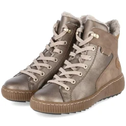 Schnürstiefeletten - bronze