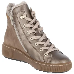 Schnürstiefeletten - bronze