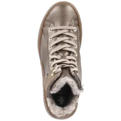 Schnürstiefeletten - bronze