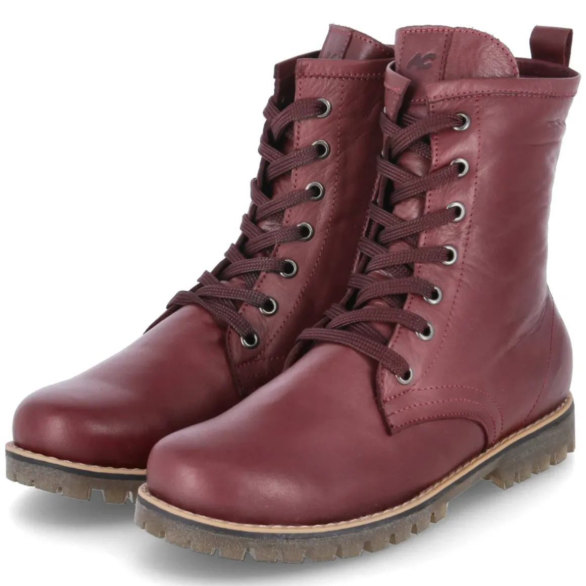 Schnürstiefeletten - burgund