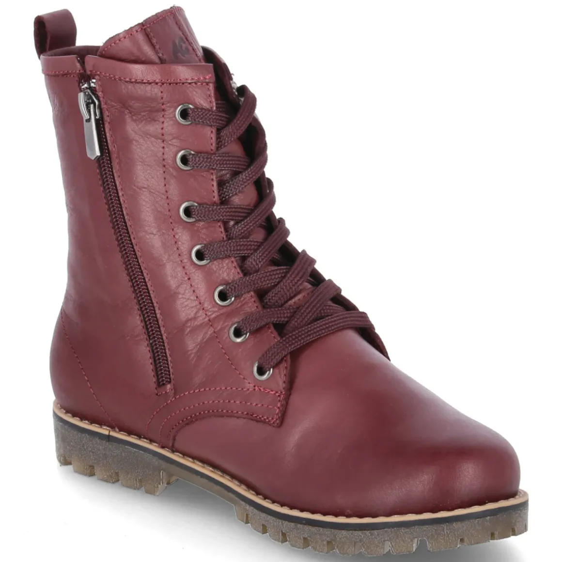 Schnürstiefeletten - burgund