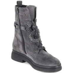 Schnürstiefeletten - DARK-GREY