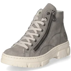 Schnürstiefeletten - grau