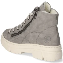 Schnürstiefeletten - grau