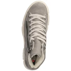 Schnürstiefeletten - grau