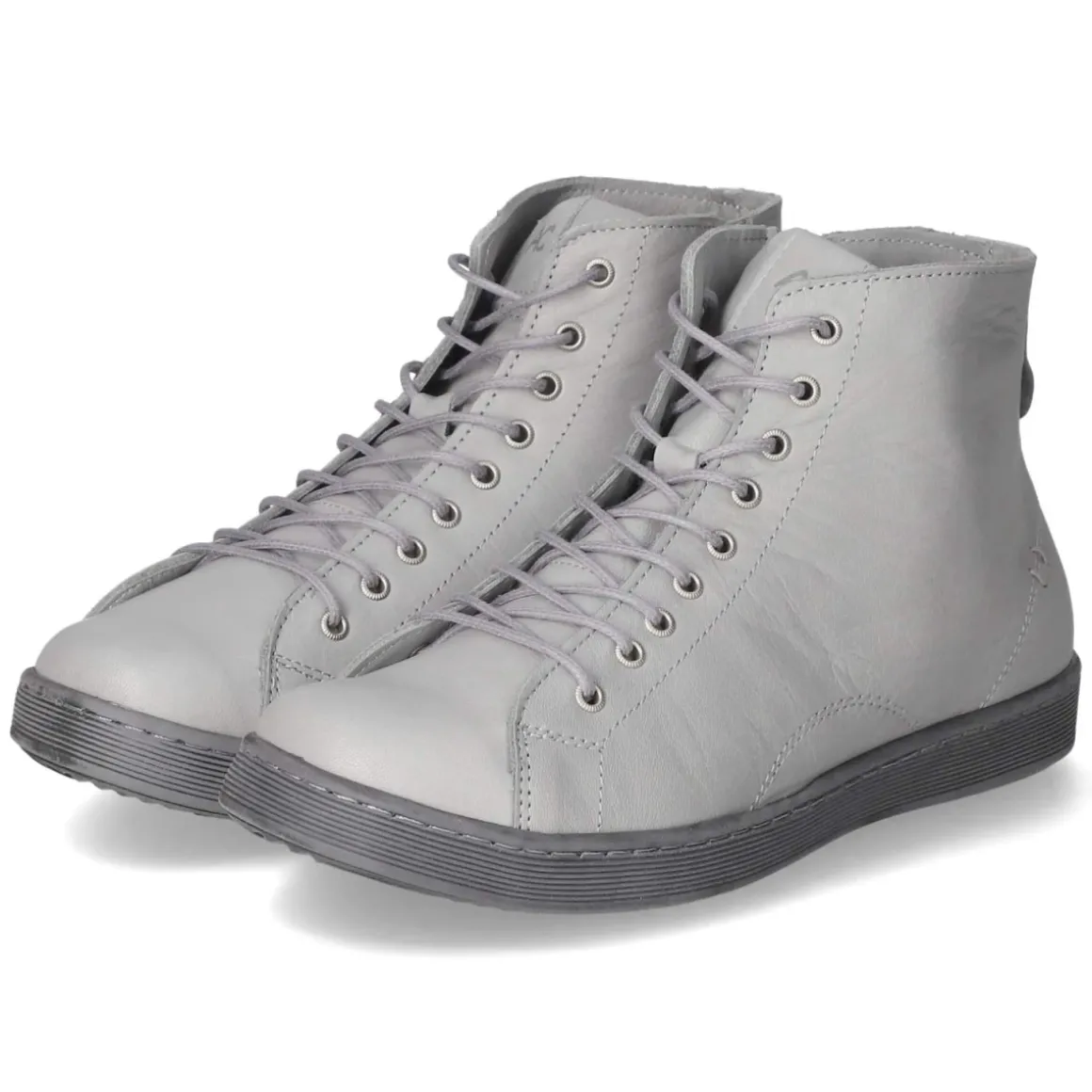 Schnürstiefeletten - hellgrau