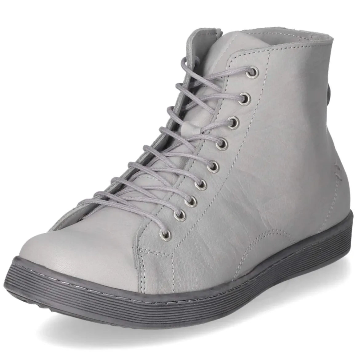 Schnürstiefeletten - hellgrau