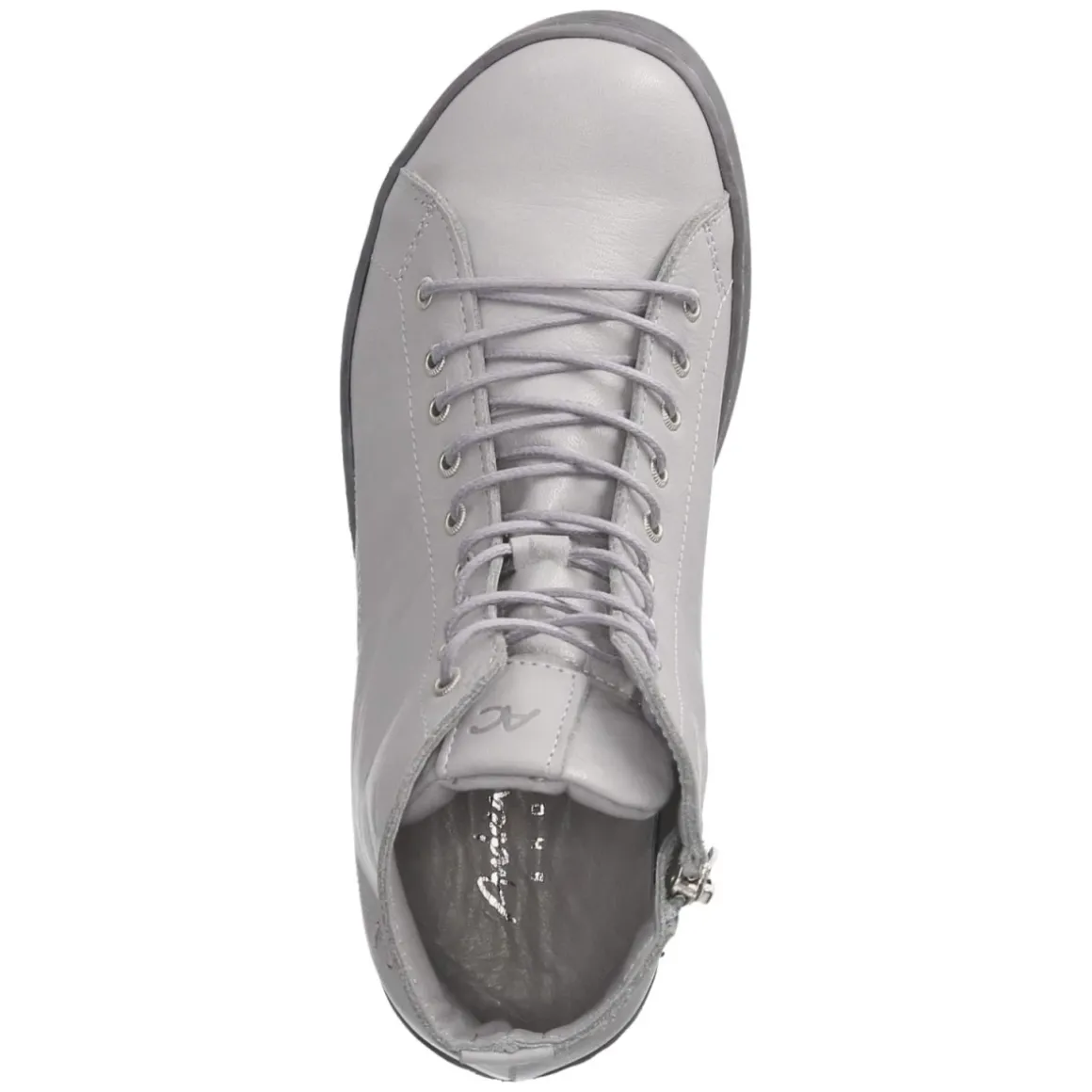 Schnürstiefeletten - hellgrau