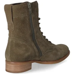 Schnürstiefeletten - oliv