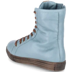 Schnürstiefeletten - petrol/ brandy