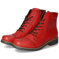 Schnürstiefeletten - rot
