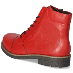 Schnürstiefeletten - rot