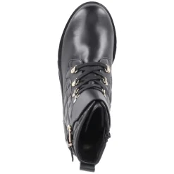 Schnürstiefeletten - schwarz