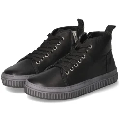 Schnürstiefeletten - schwarz/schiefer