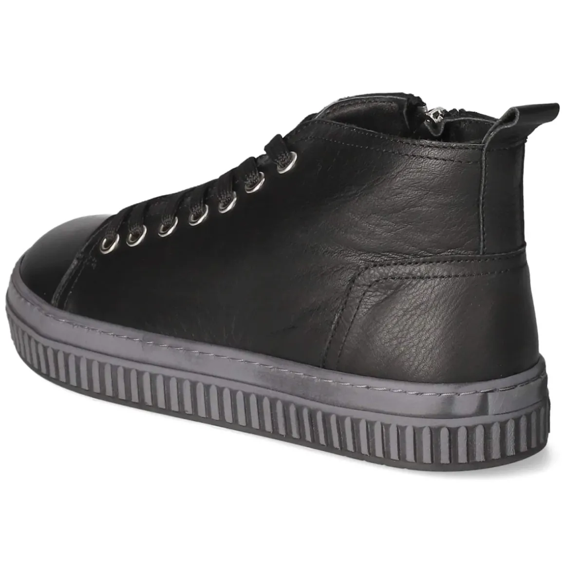 Schnürstiefeletten - schwarz/schiefer