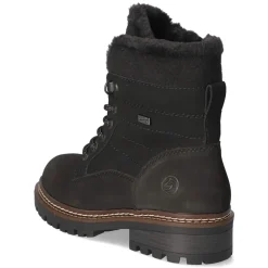 Schnürstiefeletten - schwarz