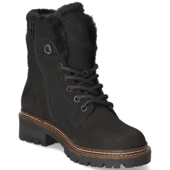 Schnürstiefeletten - schwarz