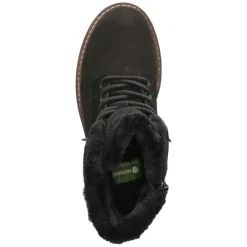 Schnürstiefeletten - schwarz