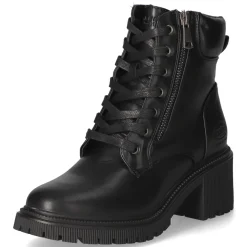 Schnürstiefeletten - schwarz