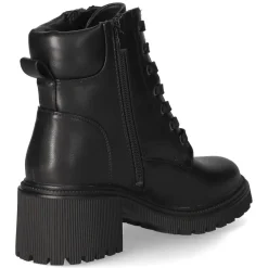 Schnürstiefeletten - schwarz