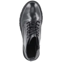 Schnürstiefeletten - schwarz