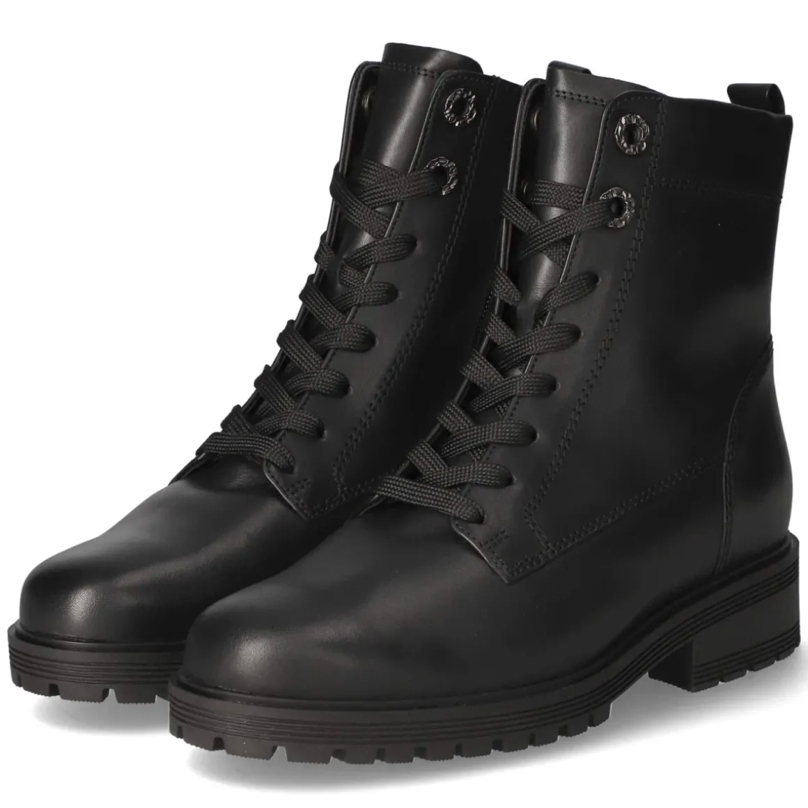 Schnürstiefeletten - schwarz (Micro)