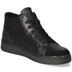 Schnürstiefeletten - schwarz