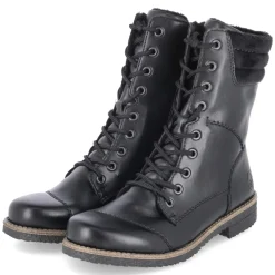 Schnürstiefeletten - schwarz/schwarz