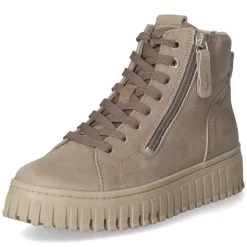 Schnürstiefeletten - Taupe