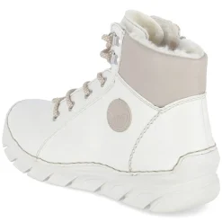 Schnürstiefeletten - weiss