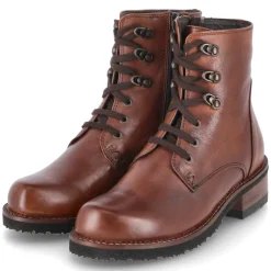 Schnürstiefeletten LYSI - Ginger gianduia