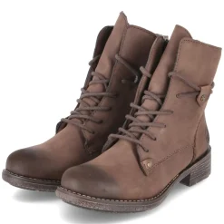 Schnüstiefeletten - braun