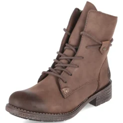 Schnüstiefeletten - braun