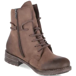 Schnüstiefeletten - braun