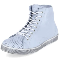 Schnüstiefeletten - pastellblau