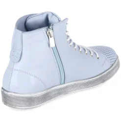 Schnüstiefeletten - pastellblau