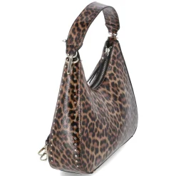 Schultertasche - black/cognac