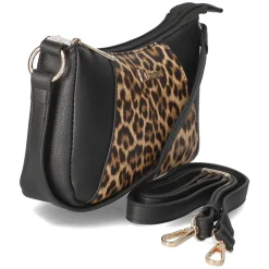 Schultertasche - schwarz/braun