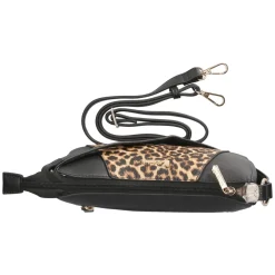 Schultertasche - schwarz/braun