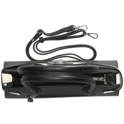 Schultertasche - schwarz/weiß