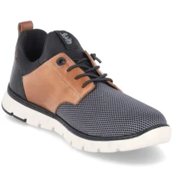 Slipper - dark grey / cognac