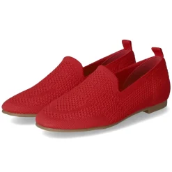 Slipper - red knitted