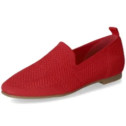 Slipper - red knitted
