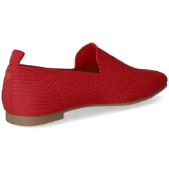 Slipper - red knitted
